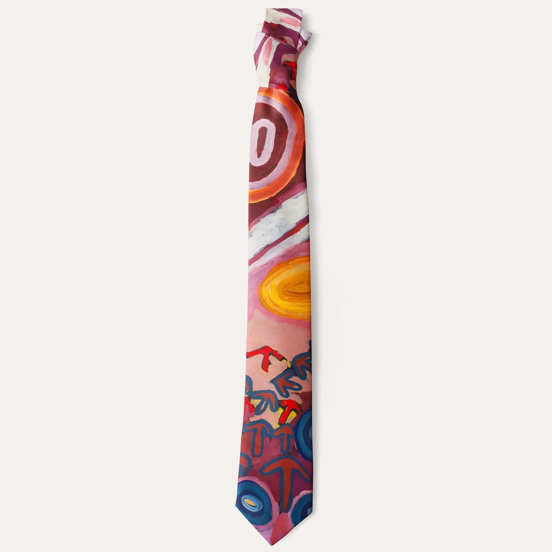 Aboriginal Art Necktie Set Puntawarri