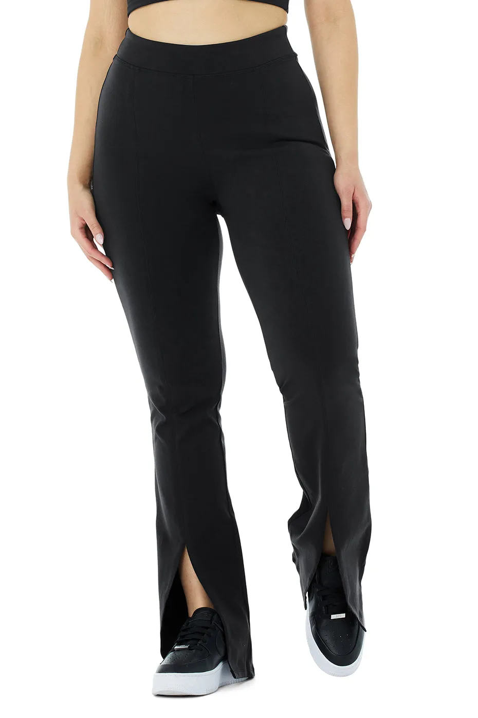 Airbrush High-Waist Flutter Legging - Black