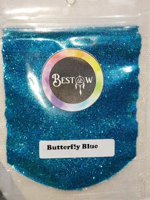 Butterfly Blue Holo Glitter - 20gms | Holographic Glitters