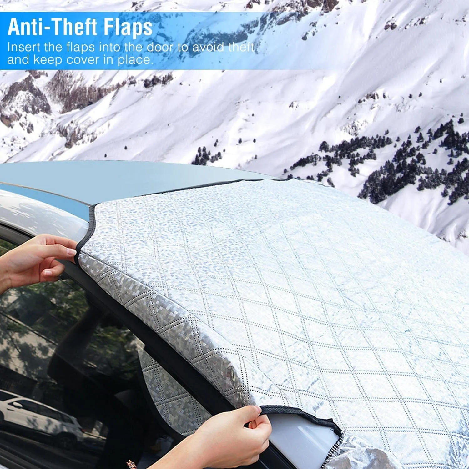 Car Windshield Snow Cover Windproof Magnetic Car Windscreen Cover