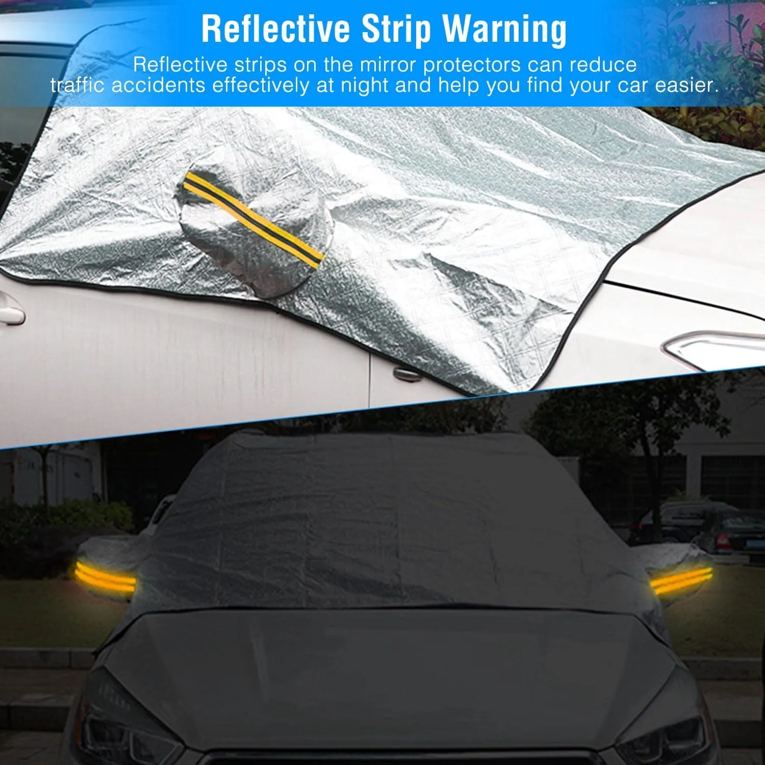 Car Windshield Snow Cover Windproof Magnetic Car Windscreen Cover