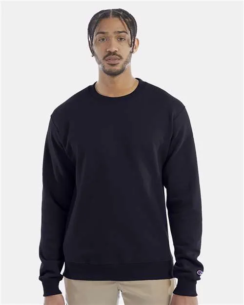 Custom Embroidered - Champion - Powerblend® Crewneck Sweatshirt - Black - S600