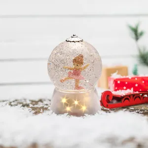 Dancing Ballerina Crystal LED Musical Snow Globe