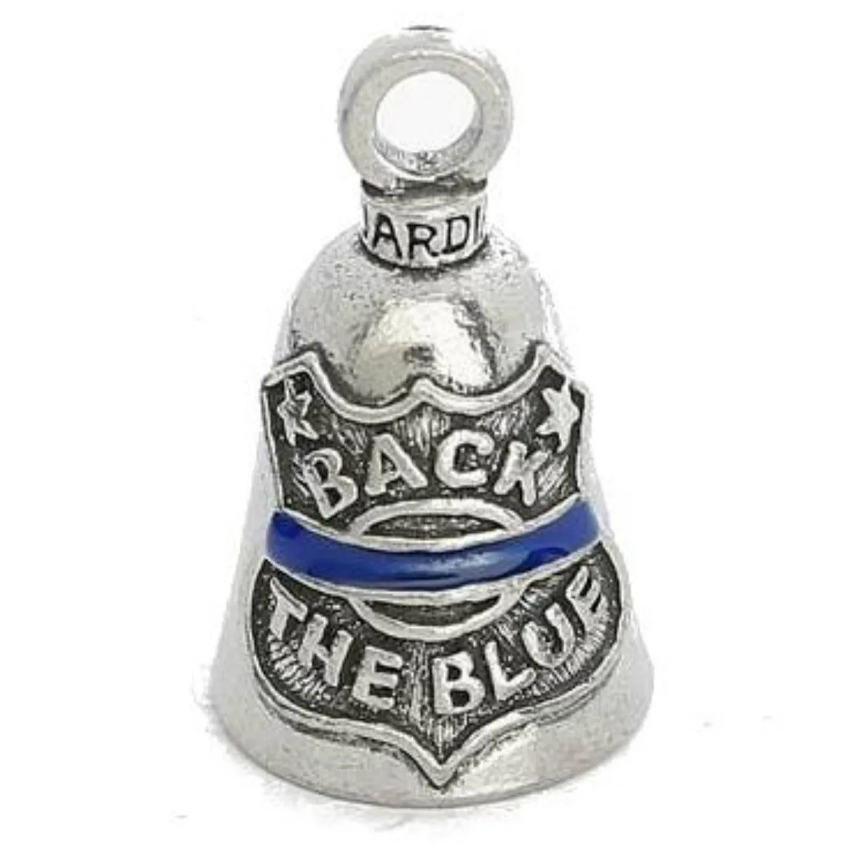 Daniel Smart Guardian Bell® Back the Blue, Pewter, 1.5 x 1 in