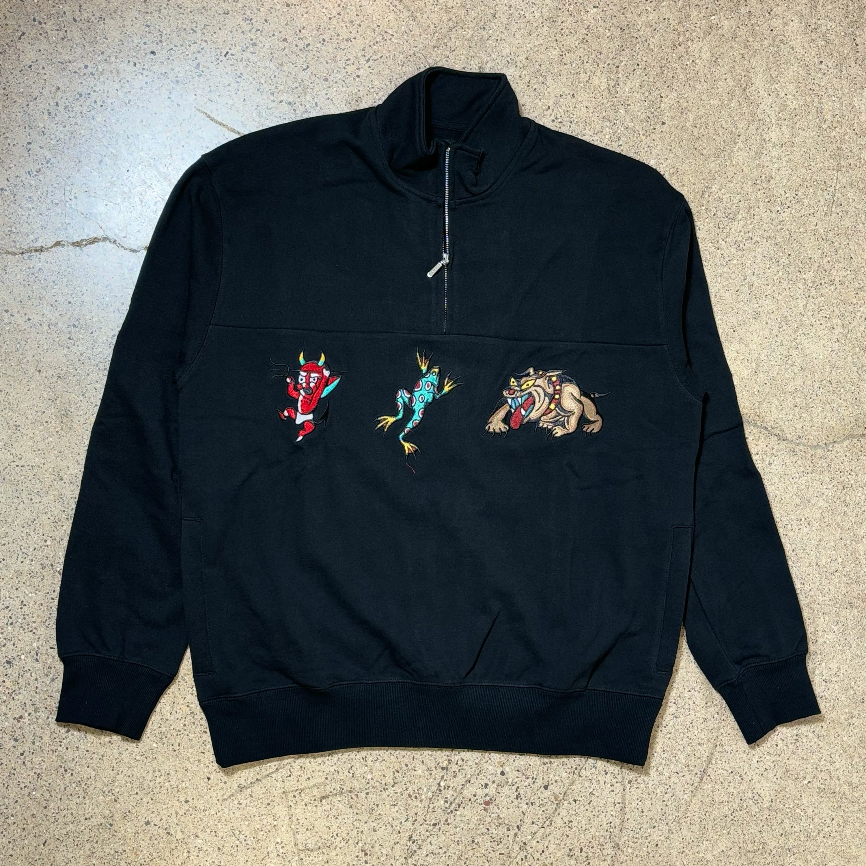 HUF BLEDSOE QUARTER ZIP FLEECE