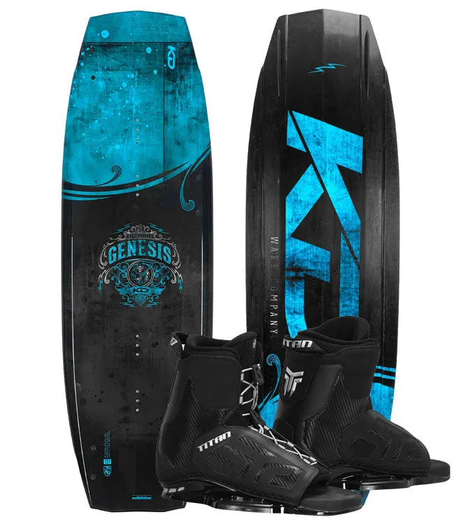 KD Genesis Wakeboard Package with Titan Boots (2025)