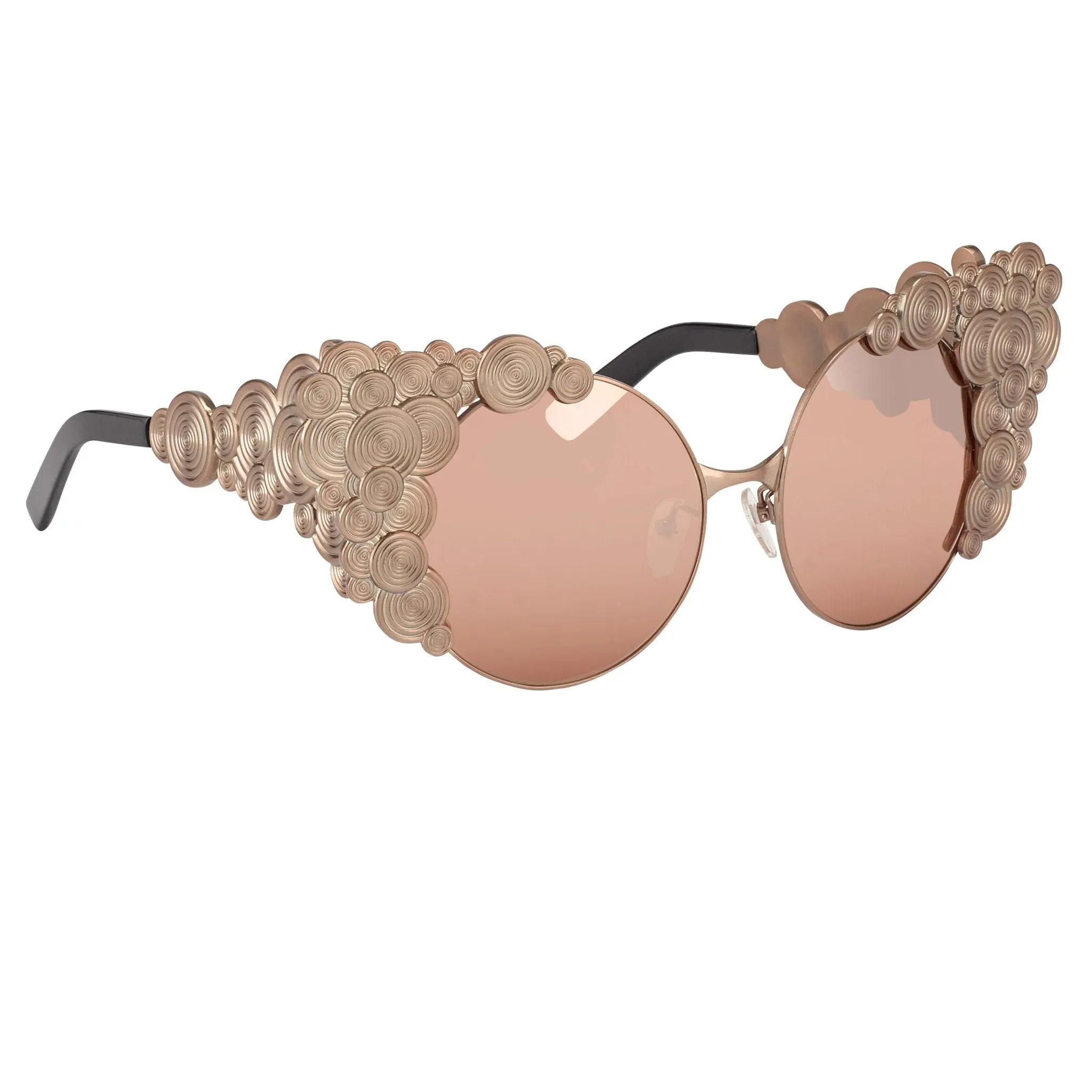 Khaleda And Fahad Ladies Sunglasses Cat Eyes Rose Gold KR2C3SUN