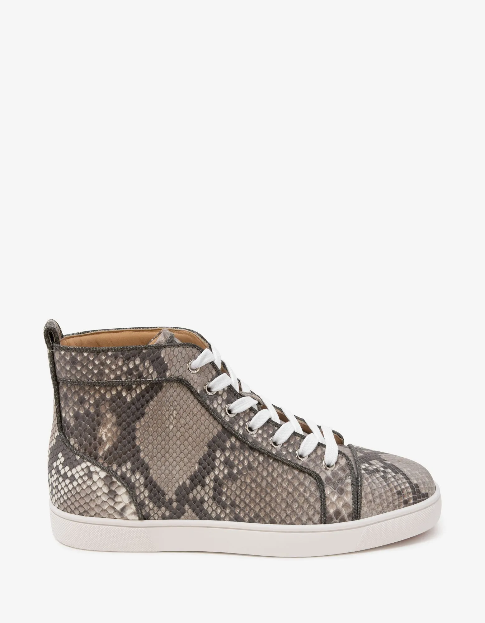 Louis Orlato Python Leather High Top Trainers -