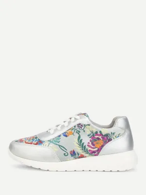 Low Top Embroidered Sneakers