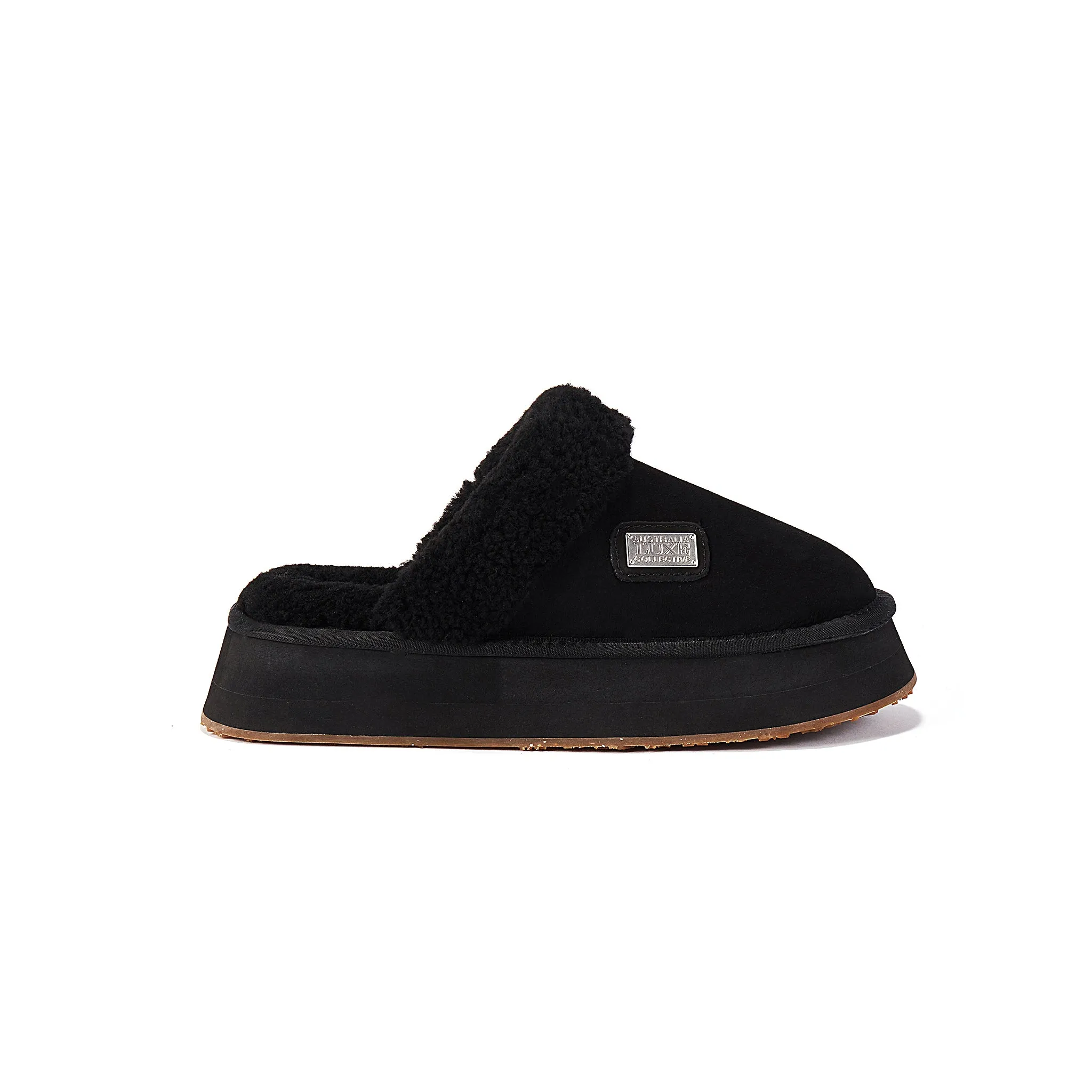 MULE PLATFOAM SUEDE BLACK