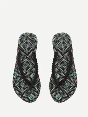 Pom Pom Front Flip Flops