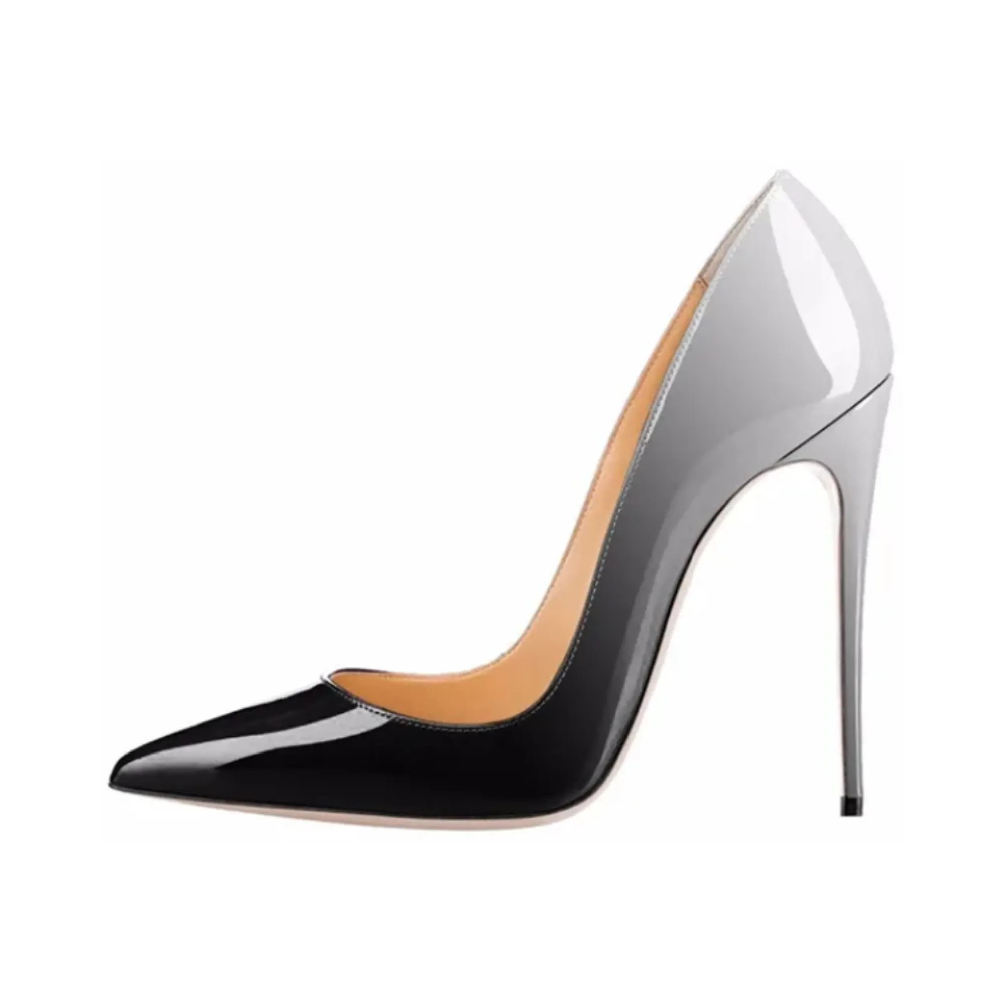 Pre Order:  Gradient Faux Leather Pointed-Toe Shoes