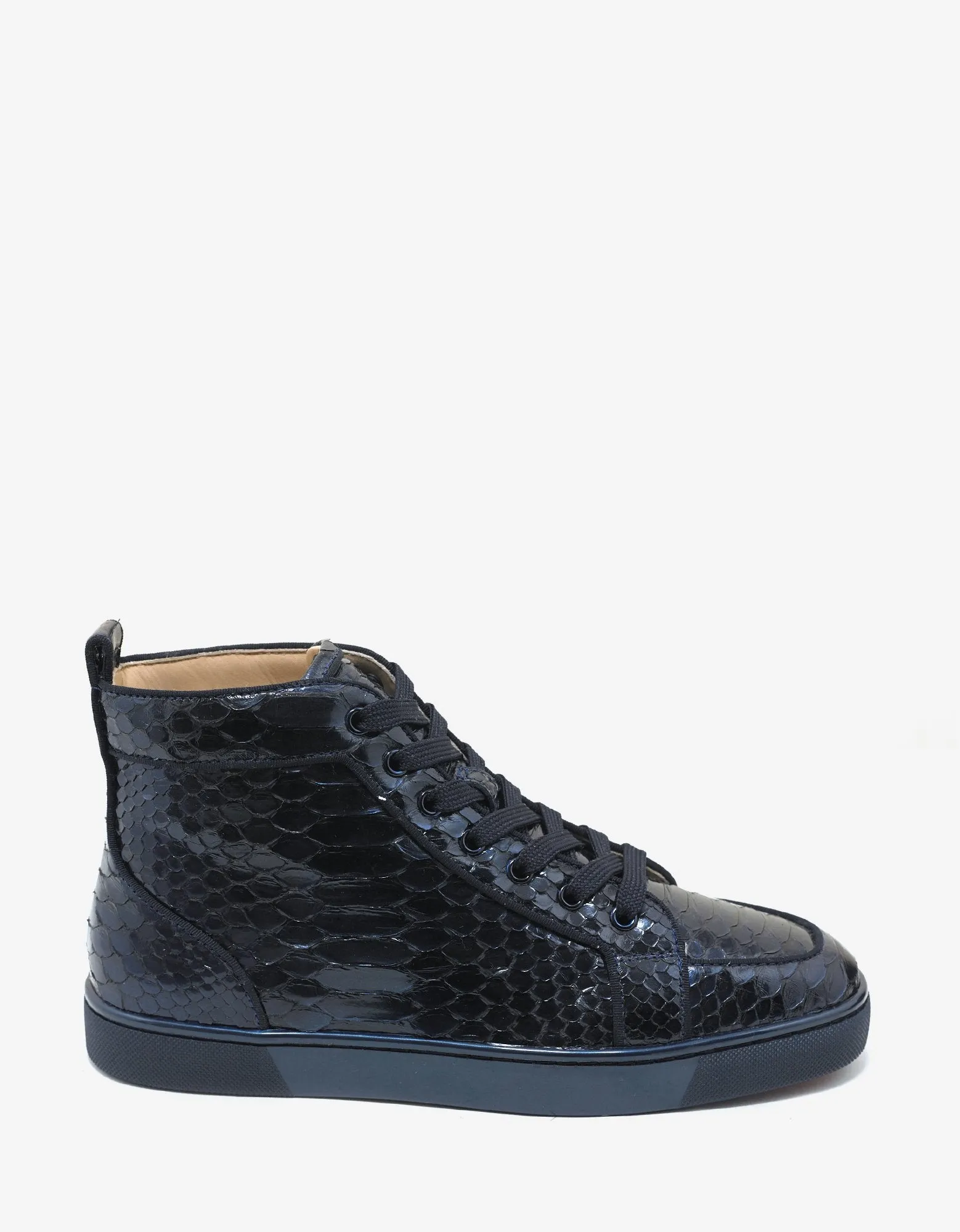 Rantus Orlato Flat Python Leather High Top Trainers