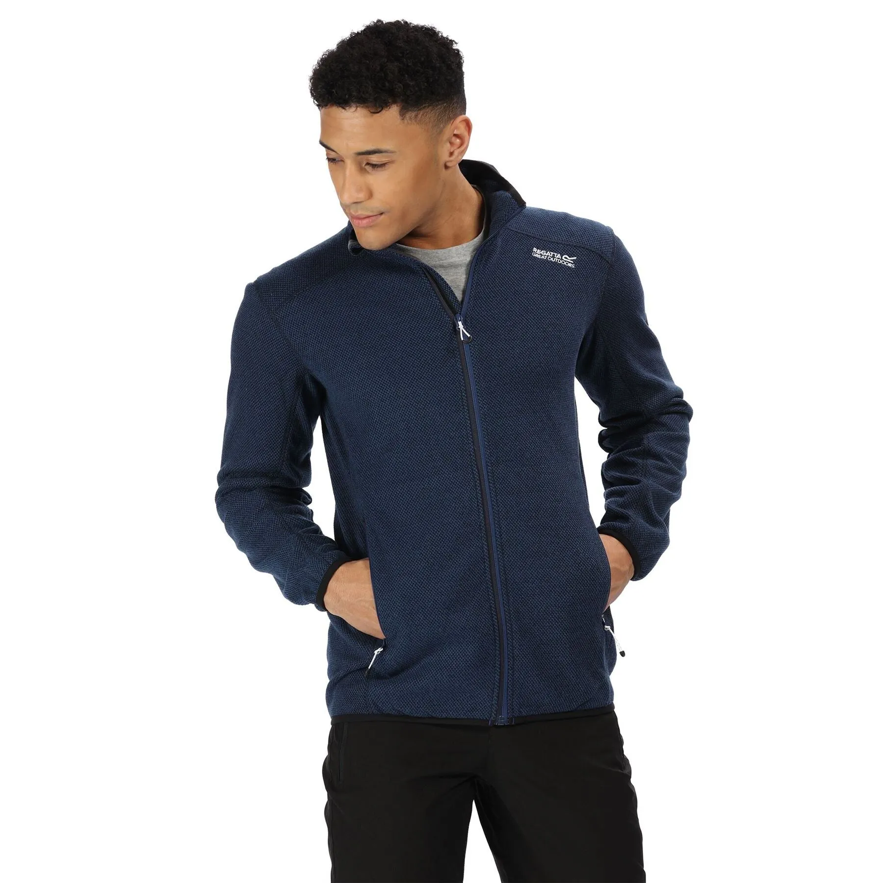 Regatta Mens Torrens Two Tone Polyester Full Zip Fleece Jacket