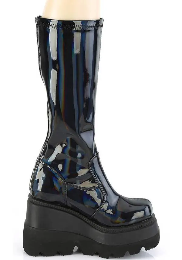 SHAKER-65 [Black Holo] | PLATFORM BOOTS [PREORDER]