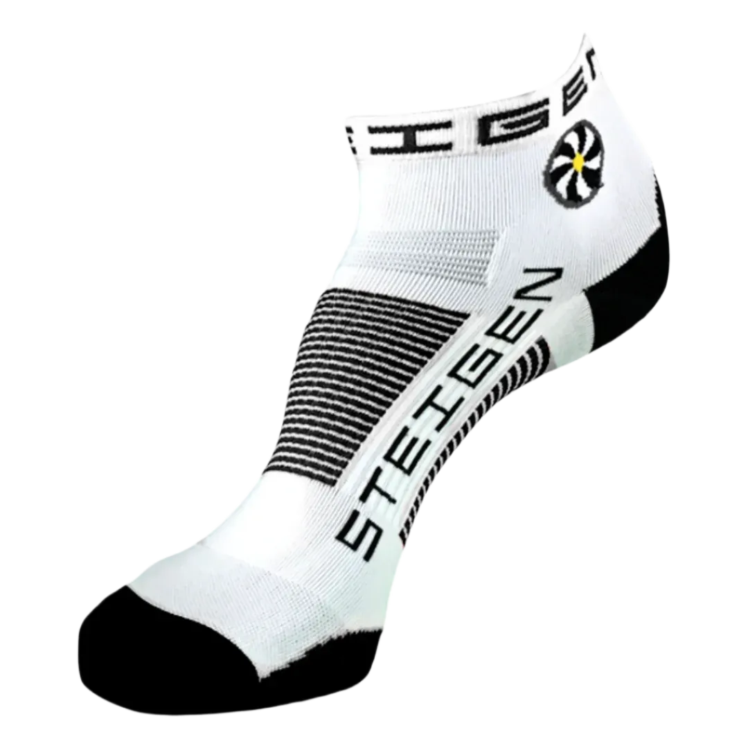 Steigen - Quarter Length Running Socks - White